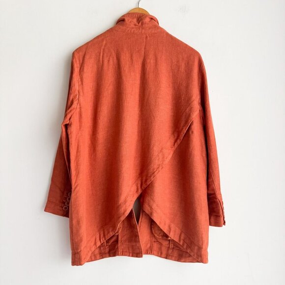 Anthropologie Linen Blend Relaxed Fit Casual Blazer 12 - Picture 5 of 6